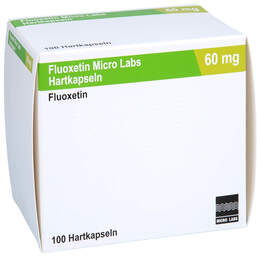 Abbildung: Fluoxetin Micro Labs 60 mg Hartkapseln 100 St, Hartkapseln PZN 18354595