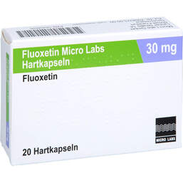 Abbildung: Fluoxetin Micro Labs 30 mg Hartkapseln 20 St, Hartkapseln PZN 18354626