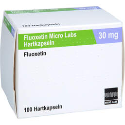 Abbildung: Fluoxetin Micro Labs 30 mg Hartkapseln 100 St, Hartkapseln PZN 18354649