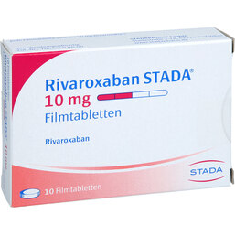 Abbildung: Rivaroxaban STADA 10 mg Filmtabletten 10 St, Filmtabletten PZN 18358771