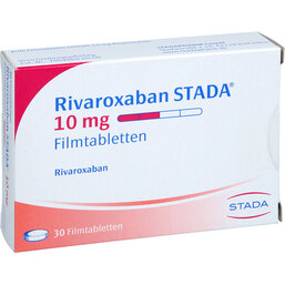 Abbildung: Rivaroxaban STADA 10 mg Filmtabletten 30 St, Filmtabletten PZN 18358788
