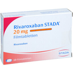 Abbildung: Rivaroxaban STADA 20 mg Filmtabletten 10 St, Filmtabletten PZN 18358848