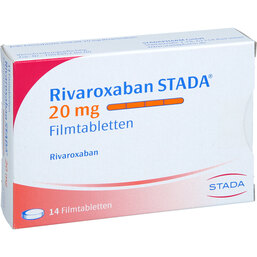 Abbildung: Rivaroxaban STADA 20 mg Filmtabletten 14 St, Filmtabletten PZN 18358854