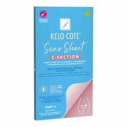 Abbildung: Kelo-Cote Silikon-Narbenpflaster Kaiserschnitt 1 St, Pflaster PZN 18359322