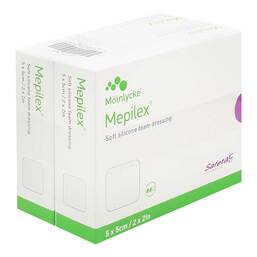 Abbildung: Mepilex 5x5 cm Schaumverband 10 St, Verband PZN 18361224