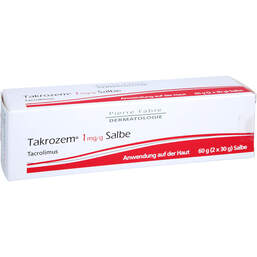 Abbildung: Takrozem 1 mg / g Salbe 60 g, Salbe PZN 18363803