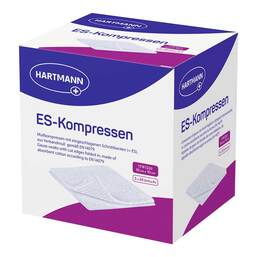 Abbildung: ES-Kompressen steril 10x10 cm 12fach Großpackung 5X20 St, Kompressen PZN 18364257