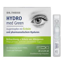 Abbildung: Dr. Theiss Hydro med Green Augentropfen Einzeldosis Ampullen 20X0.35 ml, Augentropfen PZN 18365038