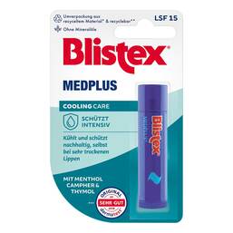 Abbildung: Blistex Medplus Stick ohne Mineralöl 4.25 g, Stifte PZN 18371866