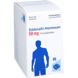 Abbildung: Sildenafil-Hormosan 50 mg Filmtabletten 96 St, Filmtabletten PZN 18373517