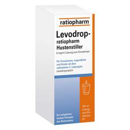 Abbildung: Levodrop-ratiopharm Hustenstiller 6 mg / ml Lse 100 ml, Lösung zum Einnehmen PZN 18379052