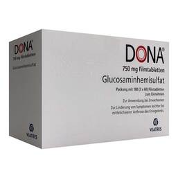 Abbildung: Dona 750 mg Filmtabletten 180 St, Filmtabletten PZN 18379170 