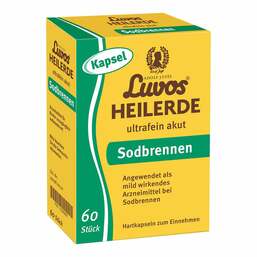 Abbildung: Luvos Heilerde ultrafein akut Sodbrennen Kapseln 60 St, Kapseln PZN 18380687