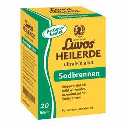 Abbildung: Luvos Heilerde ultrafein akut Sodbrennen Pulver Beutel  20X6.5 g, Pulver PZN 18380730
