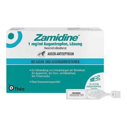 Abbildung: Zamidine 1 mg / ml Augentropfen Mehrdosenbehältnisse 10X0.6 ml, Augentropfen PZN 18381132