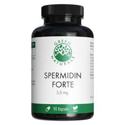 Abbildung: Green Naturals Spermidin Forte 5,5 mg vegan Kapseln 90 St, Kapseln PZN 18386827
