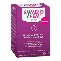Abbildung: Symbiofem Intim Milchsäurebakterien mit D-Mannose 10 St, Pulver PZN 18392650