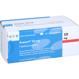 Abbildung: Acecort 10 mg Filmtabletten 100 St, Filmtabletten PZN 18398115
