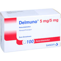 Abbildung: Delmuno 5 / 5 mg Retardtabletten 100 St, Retard-Tabletten PZN 18406984