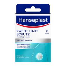 Abbildung: Hansaplast Zweite Haut Schutz Pflaster 6 St, Pflaster PZN 18411057
