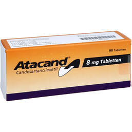 Abbildung: Atacand 8 mg Tabletten 98 St, Tabletten PZN 18413518