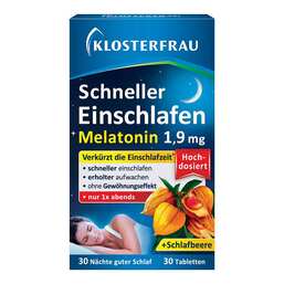 Abbildung: Klosterfrau Schneller Einschlafen Tabletten 30 St, Tabletten PZN 18423592