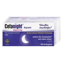 Abbildung: Cefanight intens 2 mg Hartkapseln 100 St, Hartkapseln PZN 18423681