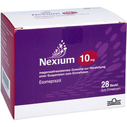 Abbildung: Nexium 10 mg magensaftresistent Granulat z.Her.einer Suspension zum Einnehmen Beutel  28 St, Magensaftresistentes Granulat PZN 18423712