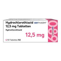 Abbildung: HCT-089PHARM 12,5 mg Tabletten 50 St, Tabletten PZN 18424893