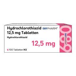 Abbildung: HCT-089PHARM 12,5 mg Tabletten 100 St, Tabletten PZN 18424901