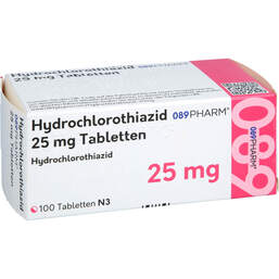 Abbildung: HCT-089PHARM 25 mg Tabletten 100 St, Tabletten PZN 18424930