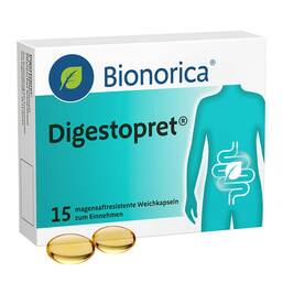 Abbildung: Digestopret® magensaftresistente Weichkapseln 15 St, Magensaftresistente Weichkapseln PZN 18428224