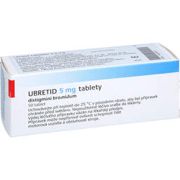 Abbildung: Ubretid Tabletten 5 mg 50 St, Tabletten PZN 18436583