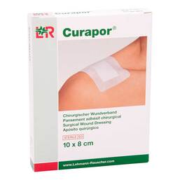Abbildung: Curapor Wundverband steril chirurgisch 8x10 cm 5 St, Pflaster PZN 18437246