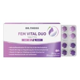 Abbildung: Dr. Theiss Fem Vital Duo Tabletten 56 St, Tabletten PZN 18439096