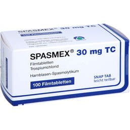 Abbildung: Spasmex 30 mg TC Filmtabletten 100 St, Filmtabletten PZN 18444281