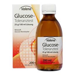 Abbildung: Glucose-Toleranztest 25 g / 100 ml Lösung 200 ml, Lösung PZN 18447121