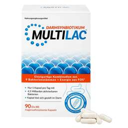 Abbildung: Multilac Synbiotikum magensaftresistent Kapseln 3X30 St, Kapseln magensaftresistent PZN 18449054