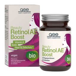 Abbildung: Gse Beauty Retinol-AE Boost Tabletten Bio 60 St, Tabletten PZN 18449568