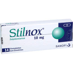 Abbildung: Stilnox Filmtabletten 14 St, Filmtabletten PZN 18451654
