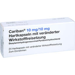 Abbildung: Cariban 10 mg / 10 mg Hartkapseln mit veränderter Wirkstofffreisetzung 24 St, Hartkapseln mit veränderter Wirkstofffreisetzung PZN 18454546