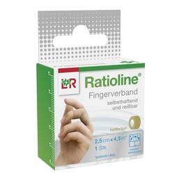 Abbildung: Ratioline selbsthaft.Fingerv.2,5cmx4,5m hellbraun 1 St, Pflaster PZN 18455617