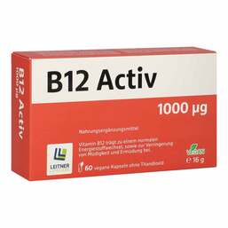Abbildung: B12 Activ 1000 µg Kapseln 60 St, Kapseln PZN 18458219