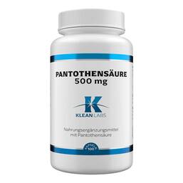 Abbildung: Pantothensäure B5 500 mg Kapseln 100 St, Kapseln PZN 18467402