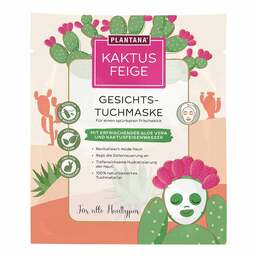 Abbildung: Plantana Kaktusfeige Gesichtstuchmaske mit Aloe Vera 1 St, Gesichtsmaske PZN 18487965