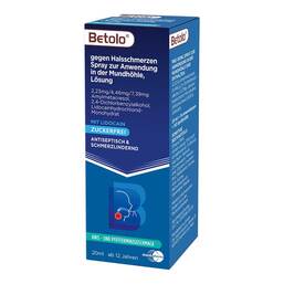 Abbildung: Betolo® gegen Halsschmerzen Rachenspray 20 ml, Spray PZN 18489183