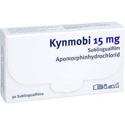Abbildung: Kynmobi 15 mg Sublingualfilm 30 St, Schmelzfilm PZN 18489740