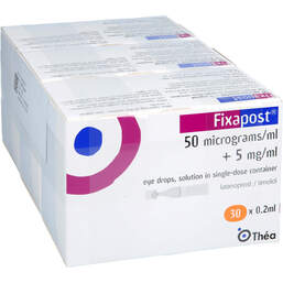 Abbildung: Fixaprost 50 Mikrogramm / ml + 5 mg / ml Augentropfenedp 90X0.2 ml, Augentropfen PZN 18491412