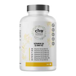 Abbildung: Cyb Vitamin D3 2000 I.E. hochdosiert Tabletten 365 St, Tabletten PZN 18492506