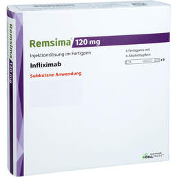 Abbildung: Remsima 120 mg Injektionslösung im Fertigpen 6 St, Injektionslösung PZN 18494244